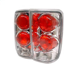 Spyder Auto 5001153 Euro Style Tail Lights; Uses Stock Bulbs; Pair; Chrome; - Truck Part Superstore
