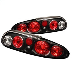 Spyder Auto 5001191 Euro Style Tail Lights; Uses Stock Bulbs; Pair; Black; - Truck Part Superstore