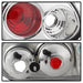 Spyder Auto 5001207 Euro Style Tail Lights; Uses Stock Bulbs; Pair; Chrome; - Truck Part Superstore