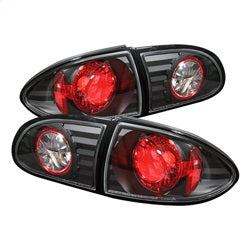 Spyder Auto 5001245 Euro Style Tail Lights; Uses Stock Bulbs; Pair; Black; - Truck Part Superstore