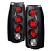 Spyder Auto 5001283 Euro Style Tail Lights; Uses Stock Bulbs; Pair; Black; - Truck Part Superstore
