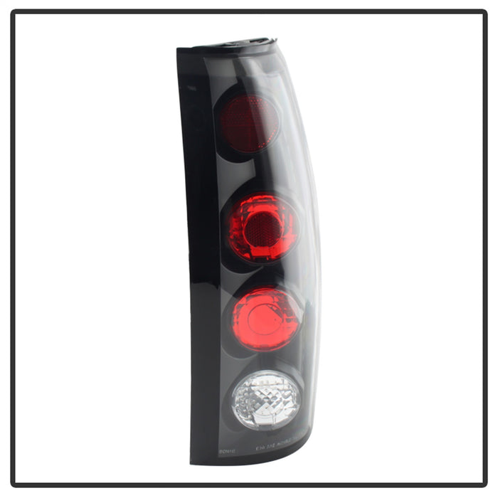 Spyder Auto 5001283 Euro Style Tail Lights; Uses Stock Bulbs; Pair; Black; - Truck Part Superstore