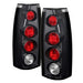 Spyder Auto 5001283 Euro Style Tail Lights; Uses Stock Bulbs; Pair; Black; - Truck Part Superstore