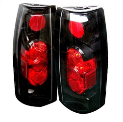 Spyder Auto 5001320 Euro Style Tail Lights; Uses Stock Bulbs; Pair; G2 Version; Black; - Truck Part Superstore