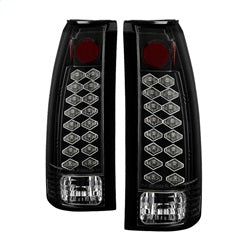 Spyder Auto 5001351 LED Tail Lights; Uses Stock Bulbs; 16 LED; Pair; Black; - Truck Part Superstore