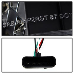 Spyder Auto 5001351 LED Tail Lights; Uses Stock Bulbs; 16 LED; Pair; Black; - Truck Part Superstore