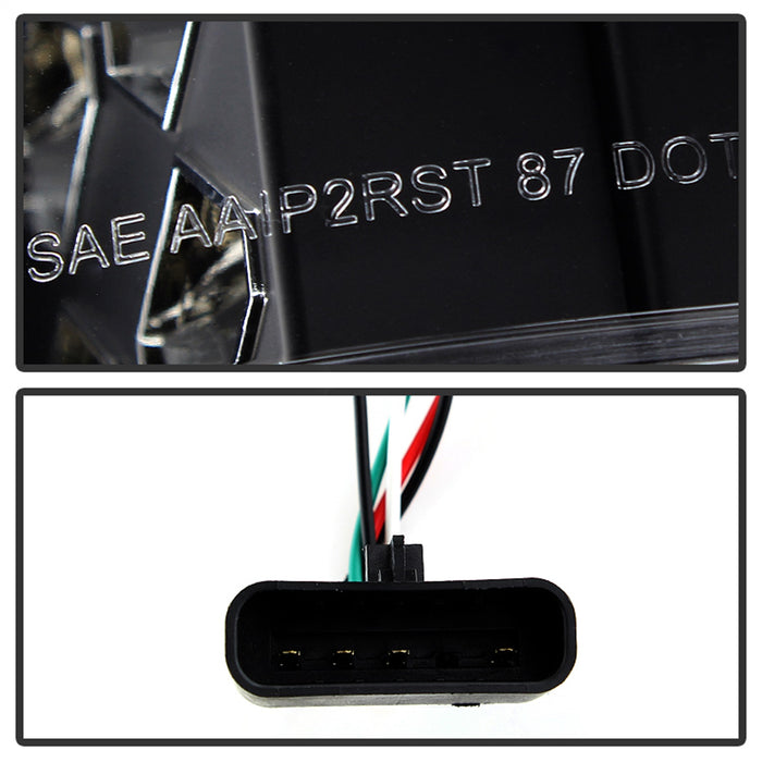 Spyder Auto 5001351 LED Tail Lights; Uses Stock Bulbs; 16 LED; Pair; Black; - Truck Part Superstore