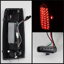 Spyder Auto 5001375 LED Tail Lights; Uses Stock Bulbs; Pair; Red/Clear; - Truck Part Superstore