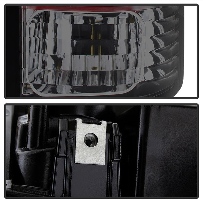 Spyder Auto 5001382 LED Tail Lights; Uses Stock Bulbs; Pair; Red/Smoke; - Truck Part Superstore