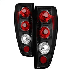 Spyder Auto 5001412 Euro Style Tail Lights; Uses Stock Bulbs; Pair; Black; - Truck Part Superstore