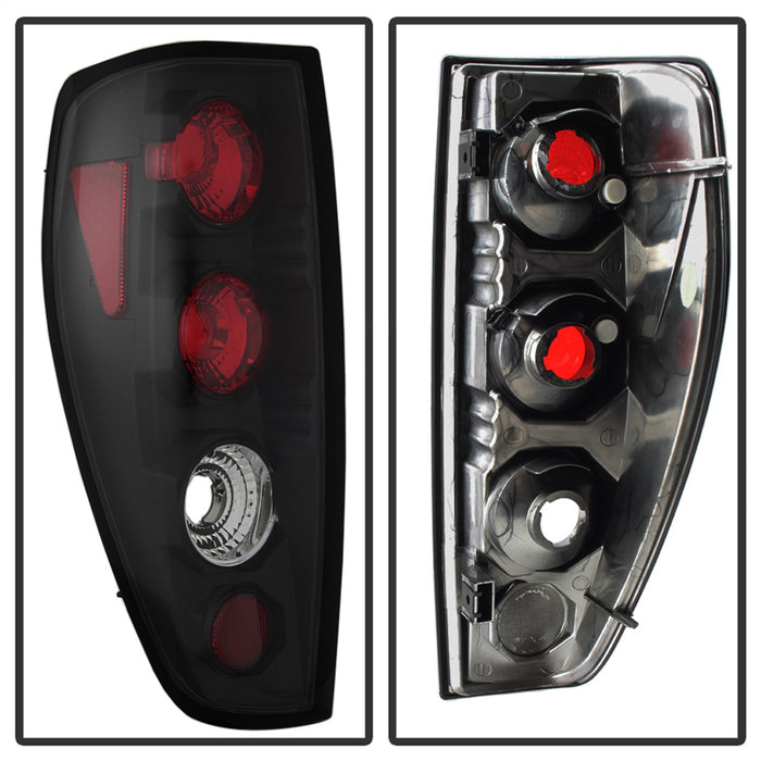 Spyder Auto 5001412 Euro Style Tail Lights; Uses Stock Bulbs; Pair; Black; - Truck Part Superstore