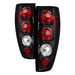 Spyder Auto 5001412 Euro Style Tail Lights; Uses Stock Bulbs; Pair; Black; - Truck Part Superstore