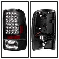 Spyder Auto 5001528 LED Tail Lights; Uses Stock Bulbs; Pair; Black; - Truck Part Superstore