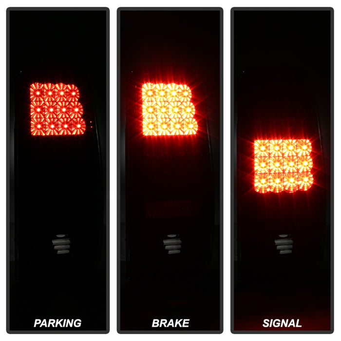 Spyder Auto 5001528 LED Tail Lights; Uses Stock Bulbs; Pair; Black; - Truck Part Superstore
