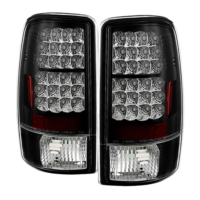 Spyder Auto 5001528 LED Tail Lights; Uses Stock Bulbs; Pair; Black; - Truck Part Superstore