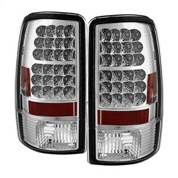 Spyder Auto 5001535 LED Tail Lights; Uses Stock Bulbs; Pair; Chrome; - Truck Part Superstore
