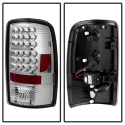 Spyder Auto 5001535 LED Tail Lights; Uses Stock Bulbs; Pair; Chrome; - Truck Part Superstore