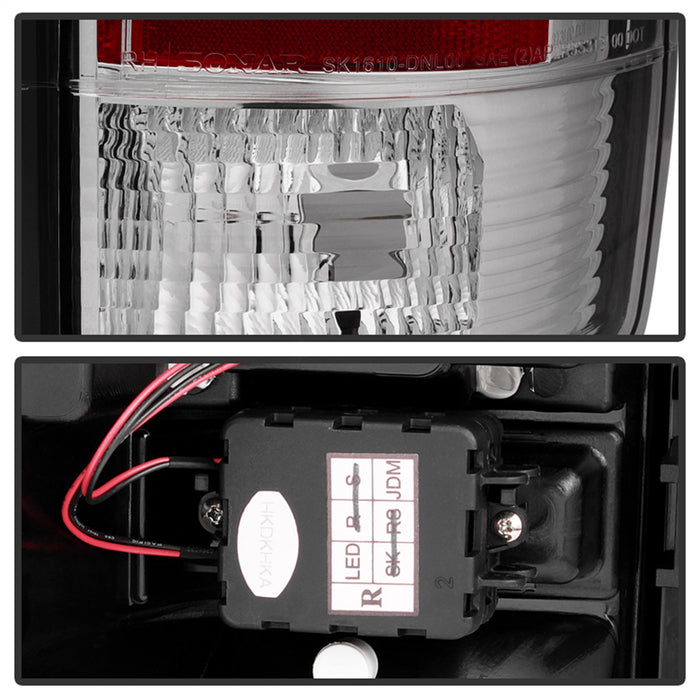 Spyder Auto 5001535 LED Tail Lights; Uses Stock Bulbs; Pair; Chrome; - Truck Part Superstore