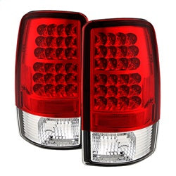 Spyder Auto 5001542 LED Tail Lights; Uses Stock Bulbs; Pair; Red/Clear; - Truck Part Superstore