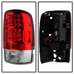 Spyder Auto 5001542 LED Tail Lights; Uses Stock Bulbs; Pair; Red/Clear; - Truck Part Superstore