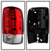 Spyder Auto 5001542 LED Tail Lights; Uses Stock Bulbs; Pair; Red/Clear; - Truck Part Superstore