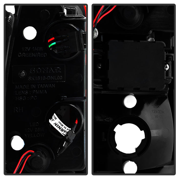 Spyder Auto 5001542 LED Tail Lights; Uses Stock Bulbs; Pair; Red/Clear; - Truck Part Superstore