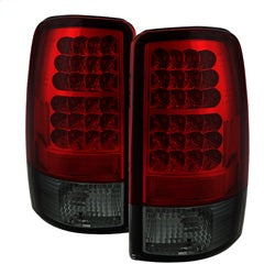 Spyder Auto 5001559 LED Tail Lights; Uses Stock Bulbs; Pair; Red/Smoke; - Truck Part Superstore