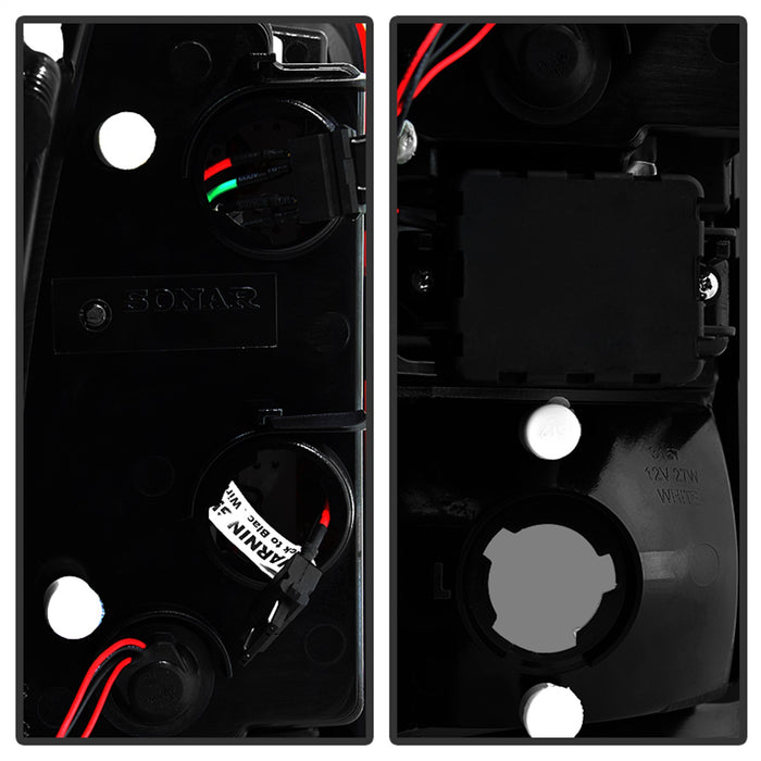 Spyder Auto 5001559 LED Tail Lights; Uses Stock Bulbs; Pair; Red/Smoke; - Truck Part Superstore