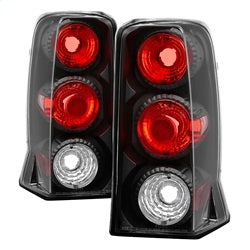 Spyder Auto 5001597 Euro Style Tail Lights; Uses Stock Bulbs; Pair; Black; - Truck Part Superstore