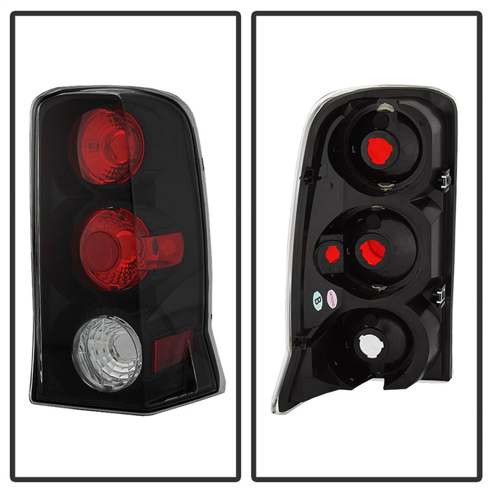 Spyder Auto 5001597 Euro Style Tail Lights; Uses Stock Bulbs; Pair; Black; - Truck Part Superstore