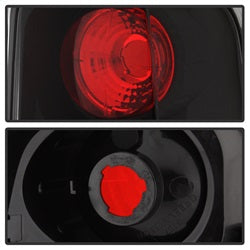 Spyder Auto 5001597 Euro Style Tail Lights; Uses Stock Bulbs; Pair; Black; - Truck Part Superstore