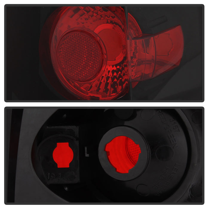 Spyder Auto 5001597 Euro Style Tail Lights; Uses Stock Bulbs; Pair; Black; - Truck Part Superstore