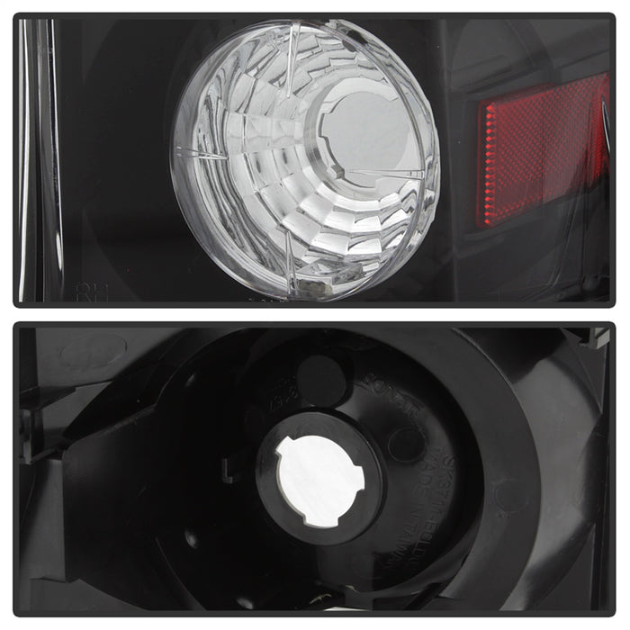 Spyder Auto 5001597 Euro Style Tail Lights; Uses Stock Bulbs; Pair; Black; - Truck Part Superstore