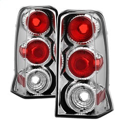 Spyder Auto 5001603 Euro Style Tail Lights; Uses Stock Bulbs; Pair; Chrome; - Truck Part Superstore