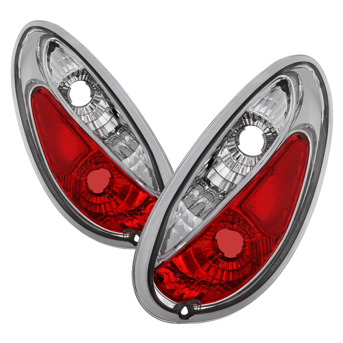 Spyder Auto 5001672 Euro Style Tail Lights; Uses Stock Bulbs; Pair; Chrome; - Truck Part Superstore