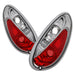 Spyder Auto 5001672 Euro Style Tail Lights; Uses Stock Bulbs; Pair; Chrome; - Truck Part Superstore