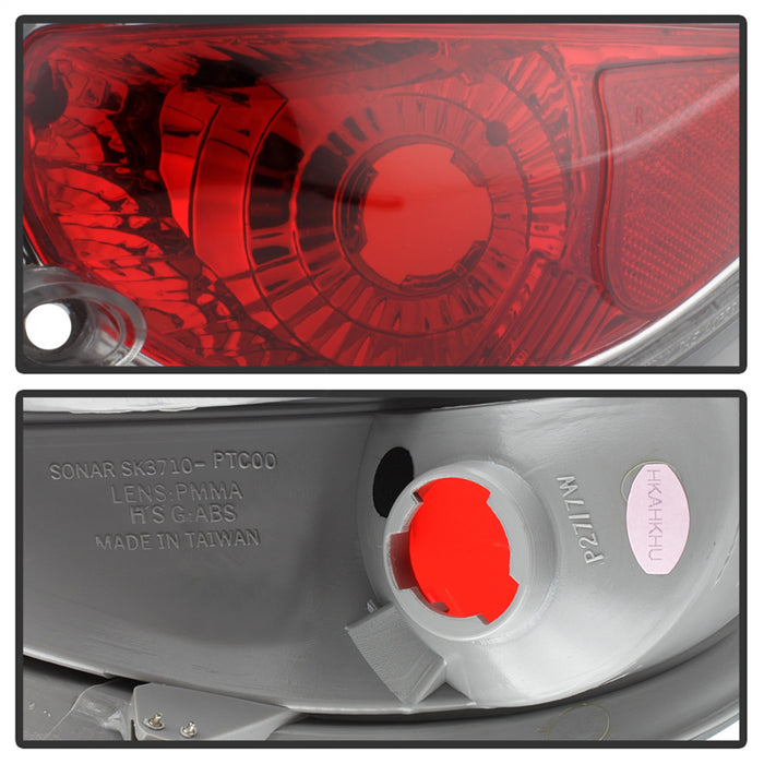 Spyder Auto 5001672 Euro Style Tail Lights; Uses Stock Bulbs; Pair; Chrome; - Truck Part Superstore