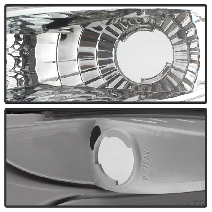 Spyder Auto 5001672 Euro Style Tail Lights; Uses Stock Bulbs; Pair; Chrome; - Truck Part Superstore