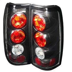 Spyder Auto 5001696 Euro Style Tail Lights; Uses Stock Bulbs; Pair; Black; - Truck Part Superstore