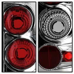 Spyder Auto 5001702 Euro Style Tail Lights; Uses Stock Bulbs; Pair; Chrome; - Truck Part Superstore