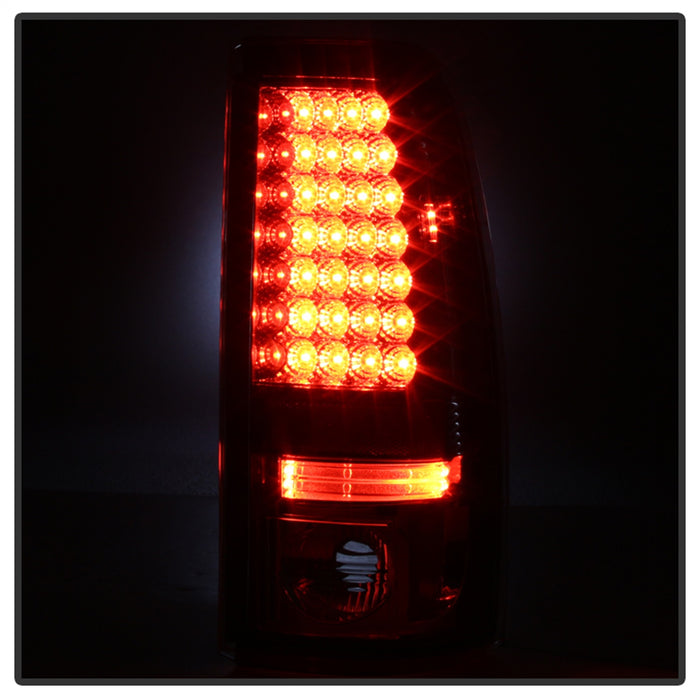 Spyder Auto 5001733 LED Tail Lights; Uses Stock Bulbs; Pair; 28 LED; Chrome; - Truck Part Superstore