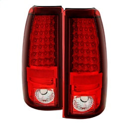 Spyder Auto 5001740 LED Tail Lights; Uses Stock Bulbs; Pair; 28 LED; Red/Clear; - Truck Part Superstore