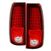 Spyder Auto 5001740 LED Tail Lights; Uses Stock Bulbs; Pair; 28 LED; Red/Clear; - Truck Part Superstore