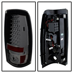 Spyder Auto 5001764 LED Tail Lights; Uses Stock Bulbs; Pair; 28 LED; Smoke; - Truck Part Superstore