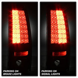 Spyder Auto 5001764 LED Tail Lights; Uses Stock Bulbs; Pair; 28 LED; Smoke; - Truck Part Superstore
