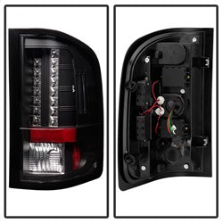 Spyder Auto 5001771 LED Tail Lights; Uses Stock Bulbs; Pair; Black; - Truck Part Superstore