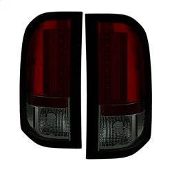 Spyder Auto 5001801 LED Tail Lights; Uses Stock Bulbs; Pair; Red/Smoke; - Truck Part Superstore