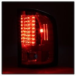 Spyder Auto 5001801 LED Tail Lights; Uses Stock Bulbs; Pair; Red/Smoke; - Truck Part Superstore