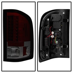 Spyder Auto 5001801 LED Tail Lights; Uses Stock Bulbs; Pair; Red/Smoke; - Truck Part Superstore