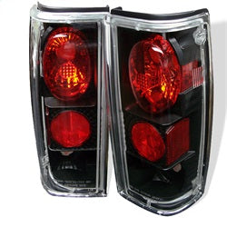 Spyder Auto 5001832 Euro Style Tail Lights; Uses Stock Bulbs; Pair; Black; - Truck Part Superstore